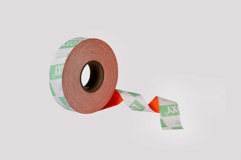 roll of orange reflective tape